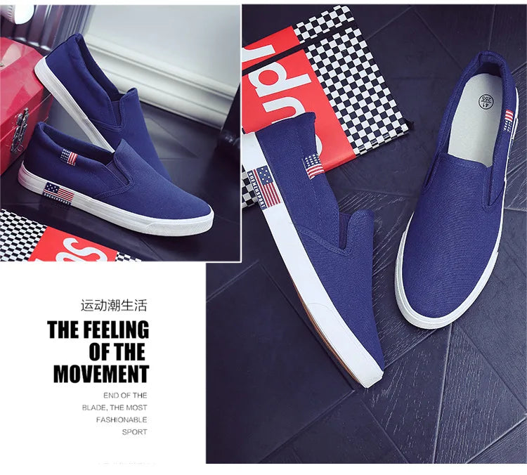 Men Casual Shoes Canvas Luxury 2025 Mens Loafers Breathable Slip on FlatsMale Vulcanized Shoes White Driving Shoes Plus Size 47