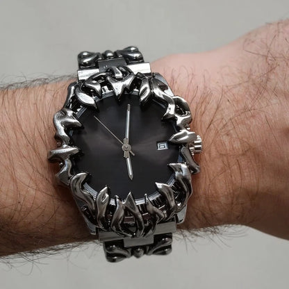 2025 Alabaster Industries Y2K Demon Claw Quartz Watch Men Hot Medieval Old Unique Creative  Men's Watches Steel Watch AAA Clock