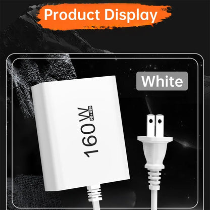 160W 7 Ports USB Charger USB Type C Wall Charger Adapter For Xiaomi iPhone Samsung POCO EU/US Plug USB PD Travel Chargers Socket