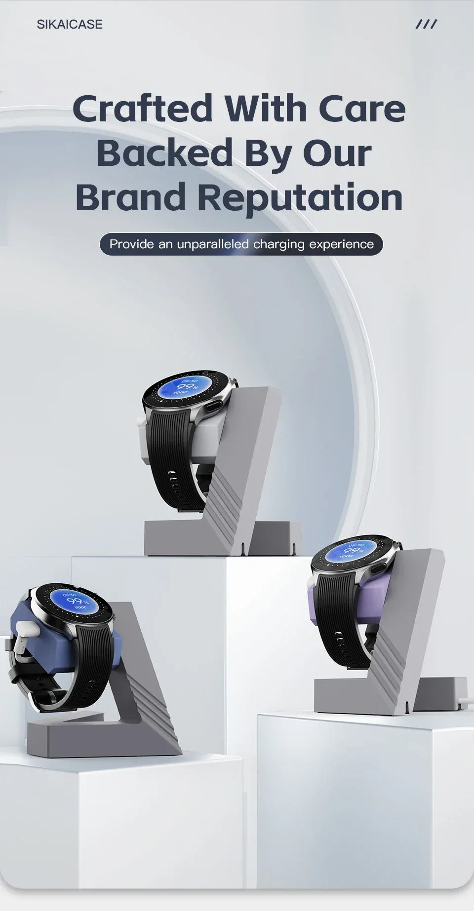 Watch Charging stand For OPPO WatchX/Oneplus Watch2 Smart Watch Dock Holder Charger Stand  With OPPO WatchX Cable