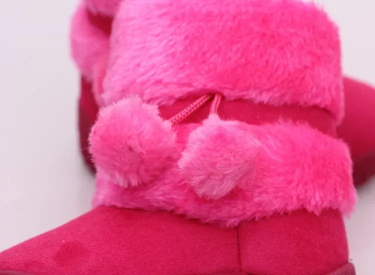 Girls Snow Boots 2019 Winter Comfortable Thick Warm Kids Boots Lobbing Ball Thick Children Autumn Cute Boys Boots Princess Shoes