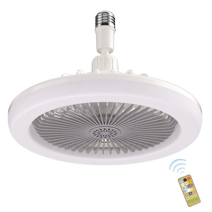 Aromatherapy Fan Lamp Universal E27 Light Holder LED Fan Lamps with Remote Control Mute Timing 3-gear Wind for Bedroom Dormitory
