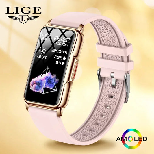 Smart Bracelet Women Smartwatch Men Heart Rate Blood Oxygen Waterproof Sport Fitness Smart Band Watch Call Reminder Ladies+Gift