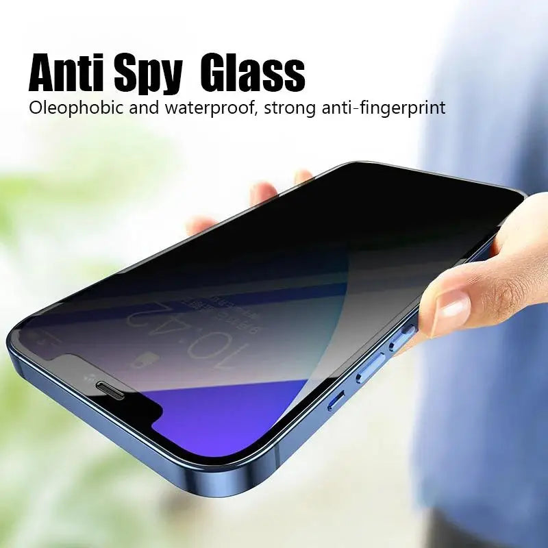 1-5pcs Anti Spy Screen Protector For iPhone17 16 15 14 13 12 11 Xs Pro Max17Air XR Plus mini Tempered Glass Privacy Peep by PDG ibma