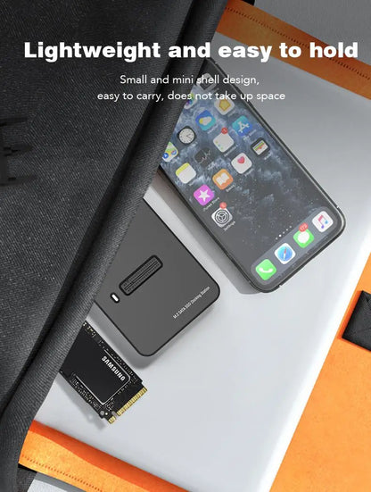 Blueendless External SSD Hard Disk M.2 SSD Enclosure 10Gbps Online Reading Writing Speed SSD Case For SATA NVME Docking Station