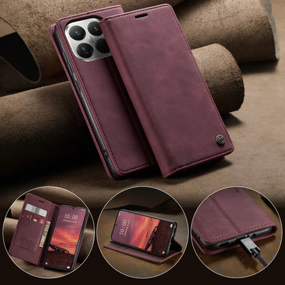 For Xiaomi 15T Pro 15T CaseMe Magnetic Retro Leather Flip Wallet Stand Cover With Card Slot for Xiaomi Mi 15 T Pro