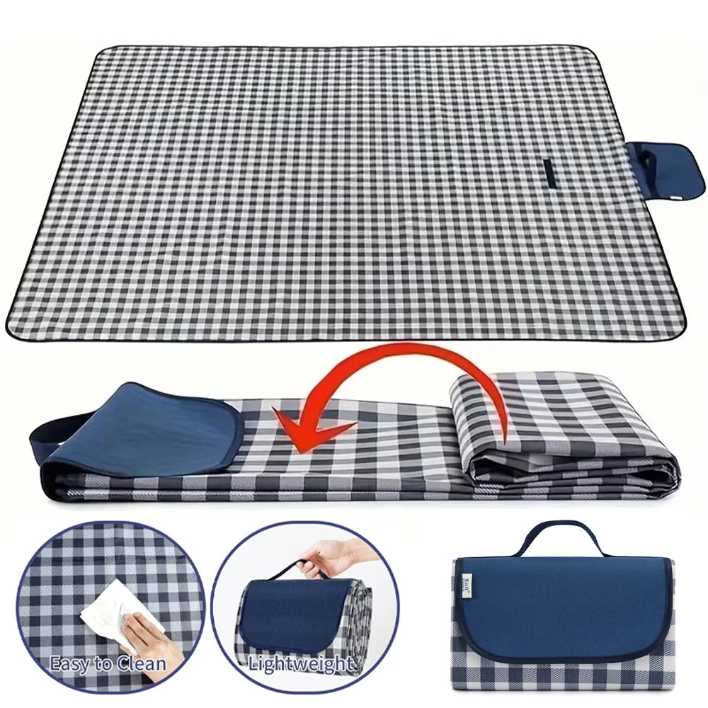 Picnic blanket Waterproof Camping blanket Travel blanket Beach blanket Picnic Mat 300x200cm XXL Foldable Portable