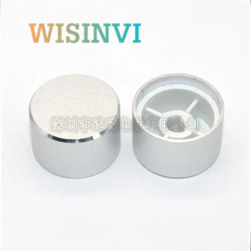 10PCS 7*10MM Aluminum Alloy Light Touch Switch Button Cap Diameter 7mm Height 10mm Square Hole 3.2 × 3.2mm