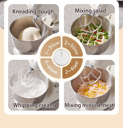 SUNATUR 8L stand mixer machine 2000W electric kitchen blender Household Auto Dough Kneading Egg Beating cream All-in-One Mixer