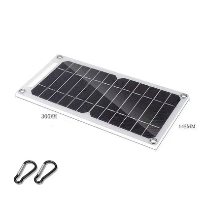 2-15W 5V USB Type-C Solar Panel Charger Kit Portable Flexible Lightweight Mini System for Phones Power Banks Car Camping Hiking