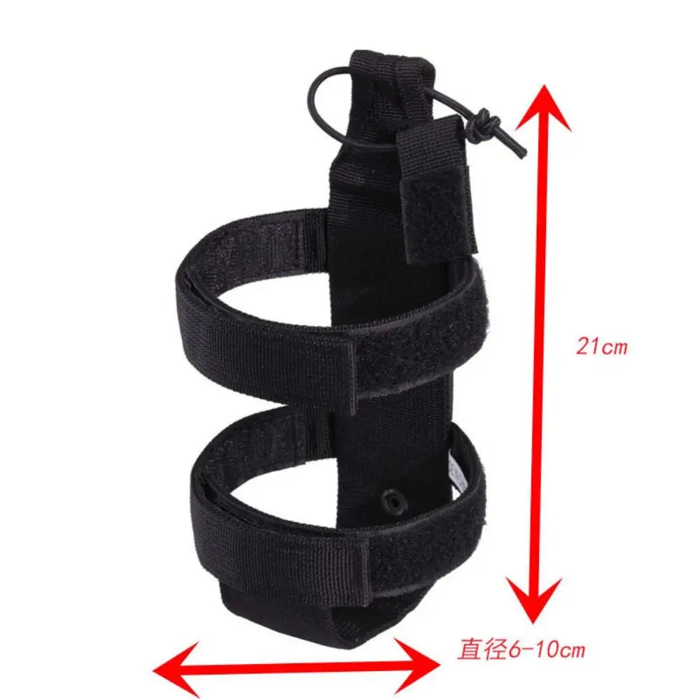 Portable Water Bottle Bag Universal Outdoor Adjustable Water Bottle Holder Durable Fabric Backpack Accessory For Camping Hiking