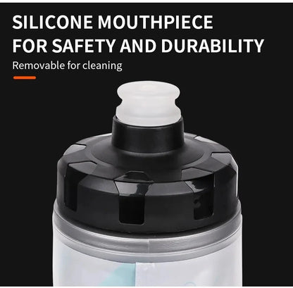 Insulated Cold Cycling Water Bottle Portable 610ml MTB Bottle Ultralight Dustproof Sports Bottle
