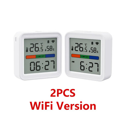 Tuya New WiFi Temperature Humidity Sensor Smart Life Backlight Hygrometer Thermometer Sensor Support Alexa Google Home Assistant