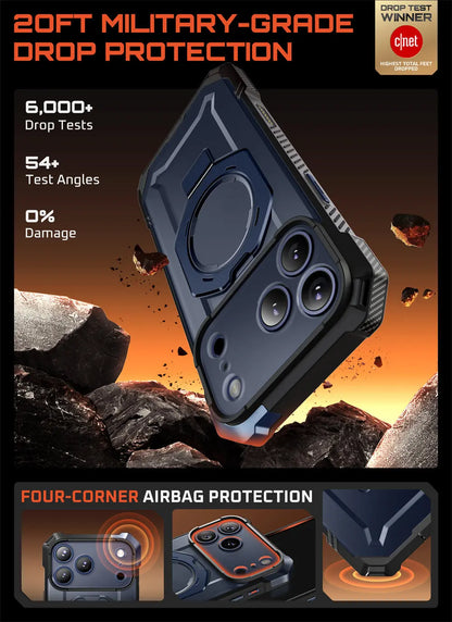 SUPCASE For iPhone 17 Pro Max Case with Camera Control Capture Button UB Grip Heavy Duty Rugged Magnetic Phone Case with Stand