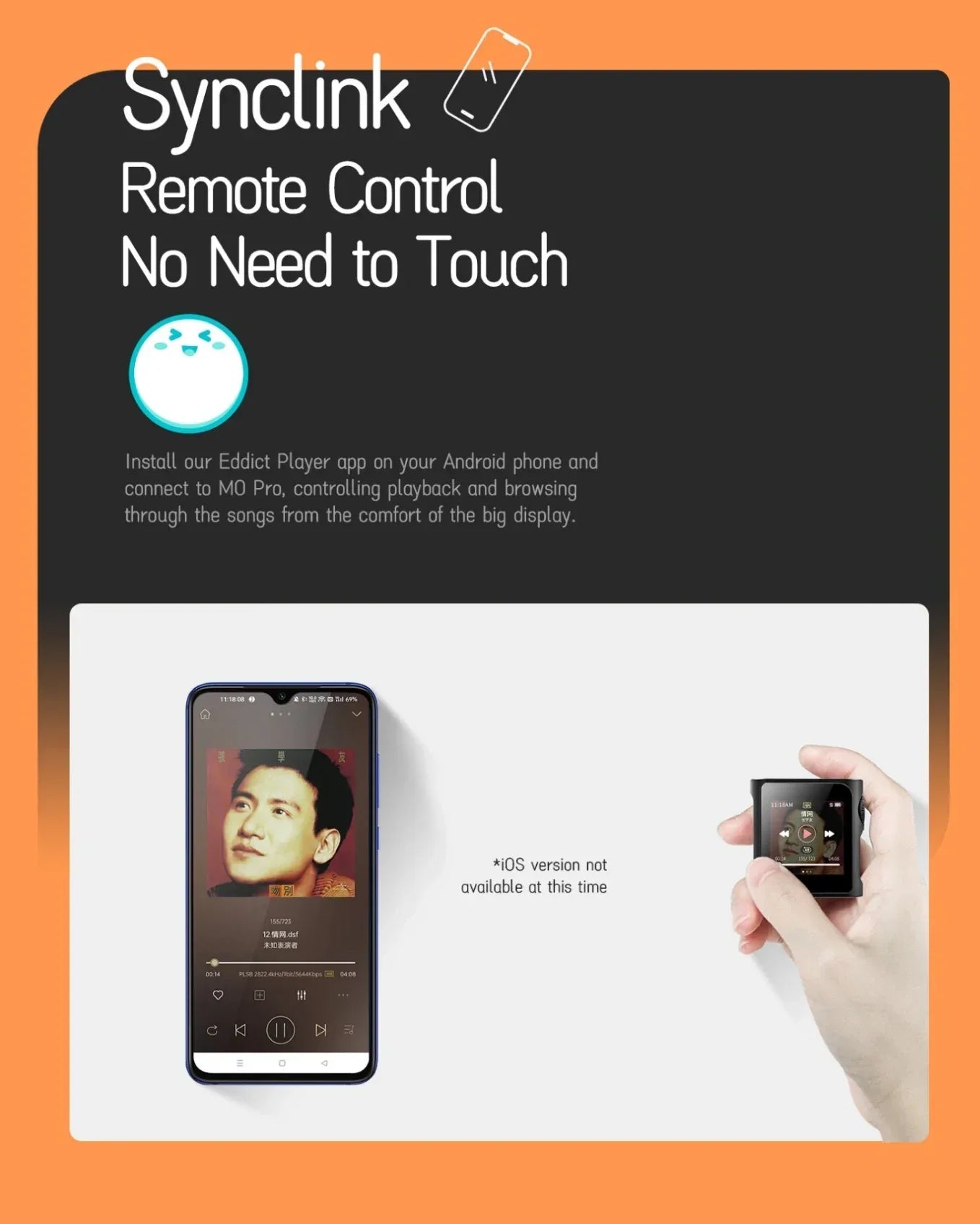 Pre-order Shanling M0 Pro Hi-Res Bluetooth Touch Screen Portable Music Player with Dual ESS ES9219C DAC Chips