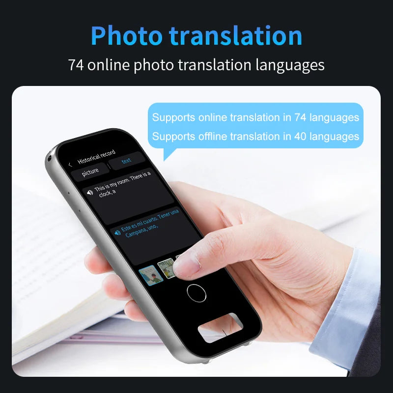 Scan Translation Machine Support 148 Language Translator Device AI Translator With ChatGPT Translator offlin Translation Tourism