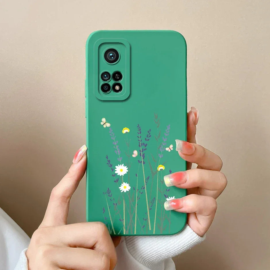For Xiaomi Mi 10T 5G Phone Case Matte Liquid Silicone Shell For Xiaomi Mi 10T Pro 5G Cute Cat Cartoons Ultrathin Fashion Fundas