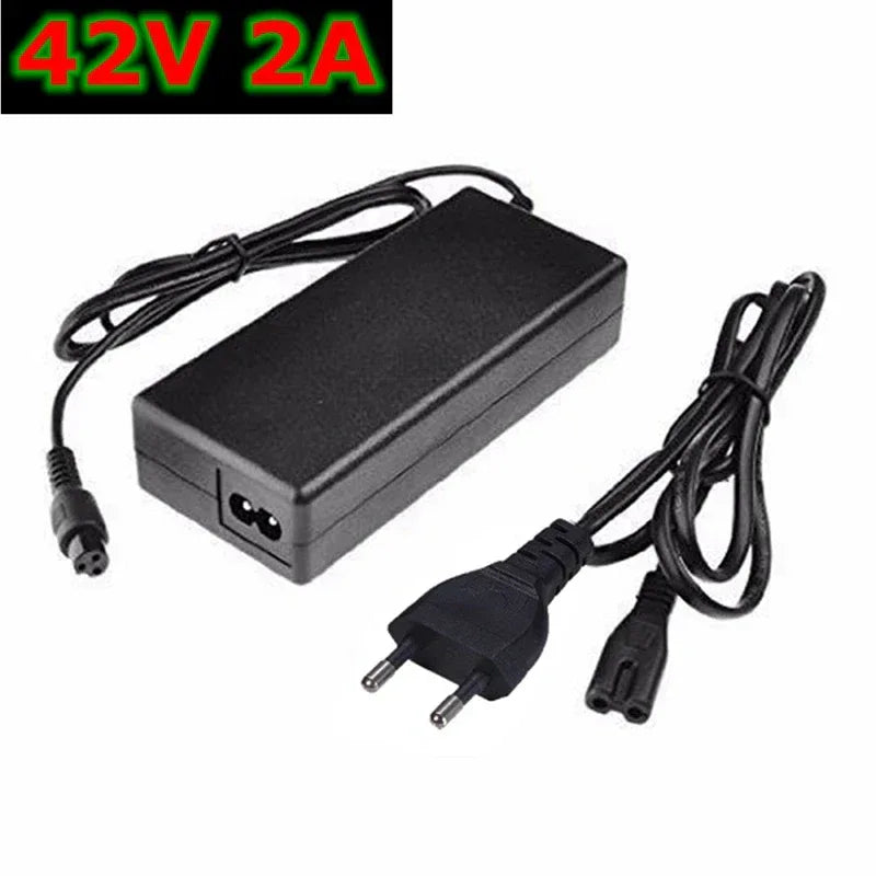 DC42V 2A Universal Lithium Battery Charger For 36V Hoverboard Self-Balancing Scooter 100-240V AC Power Adapter EU US