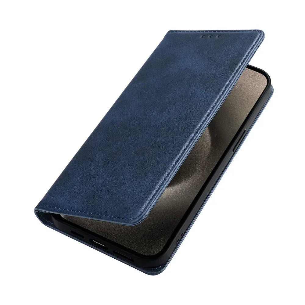 Business Magnetic Phone Case for Tecno Spark 20 10 Pro 20C 10C 8C Spark GO 2024 Pop 8 Pro Leather Wallet Case Flip Cover