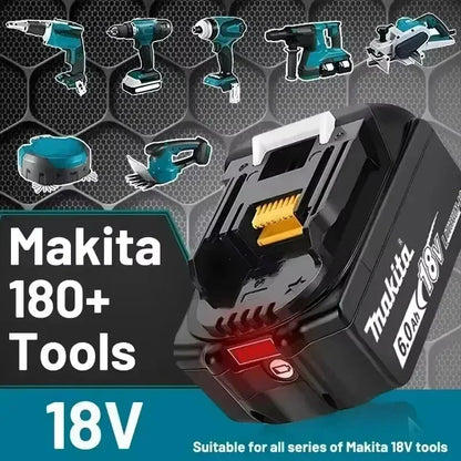 100% Original Makita 18V Battery 18V 6Ah Replacement Battery for Makita BL1860B BL1850 BL1840 BL1830 Li-ion Power Tool Battery