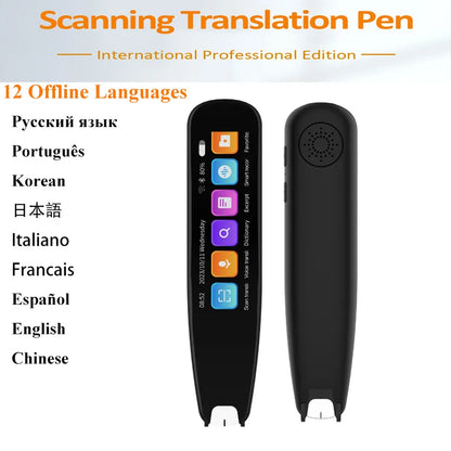 German Spanish French Italian Korean Portuguese Russian Scanning Voice Translation Pen Offline Online Language Learn Translator