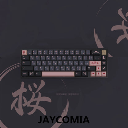 GMK Night Sakura Keycap 139/156 Keys DYE SUB Cherry Profile PBT Japanese/Korean/Russian/Abnt2/DE/ES/FR For Mechanical Keyboard