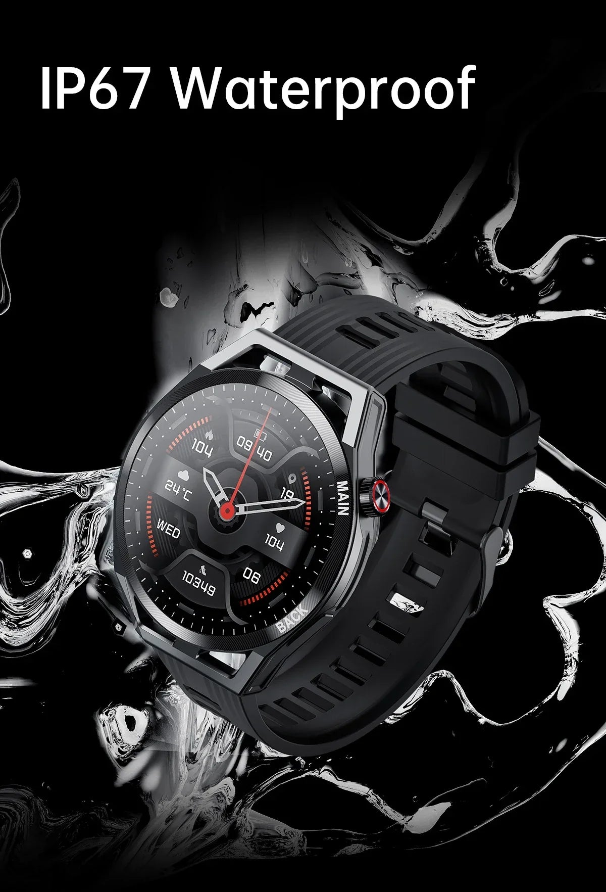 LIGE NFC 2026 New Ultra Military Smart Watch Men 1.32" IPS IP67 Waterproof ECG Smartwatch   For iOS Android Sports Smart Watches