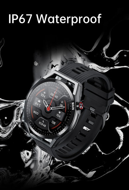LIGE NFC 2026 New Ultra Military Smart Watch Men 1.32" IPS IP67 Waterproof ECG Smartwatch   For iOS Android Sports Smart Watches