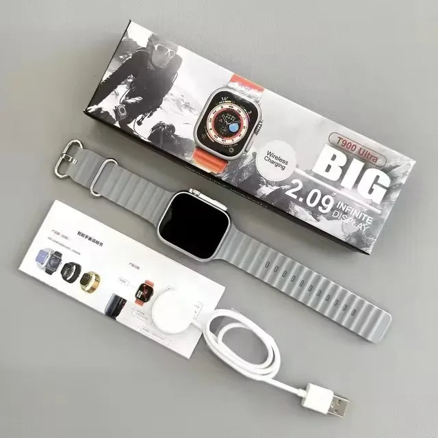 Wholesale T900 Ultra Smart Watch Men 49mm Series 9 AMOLED Screen NFC Compass Waterproof For Apple Watch IWO Ultra 9 Smartwatch