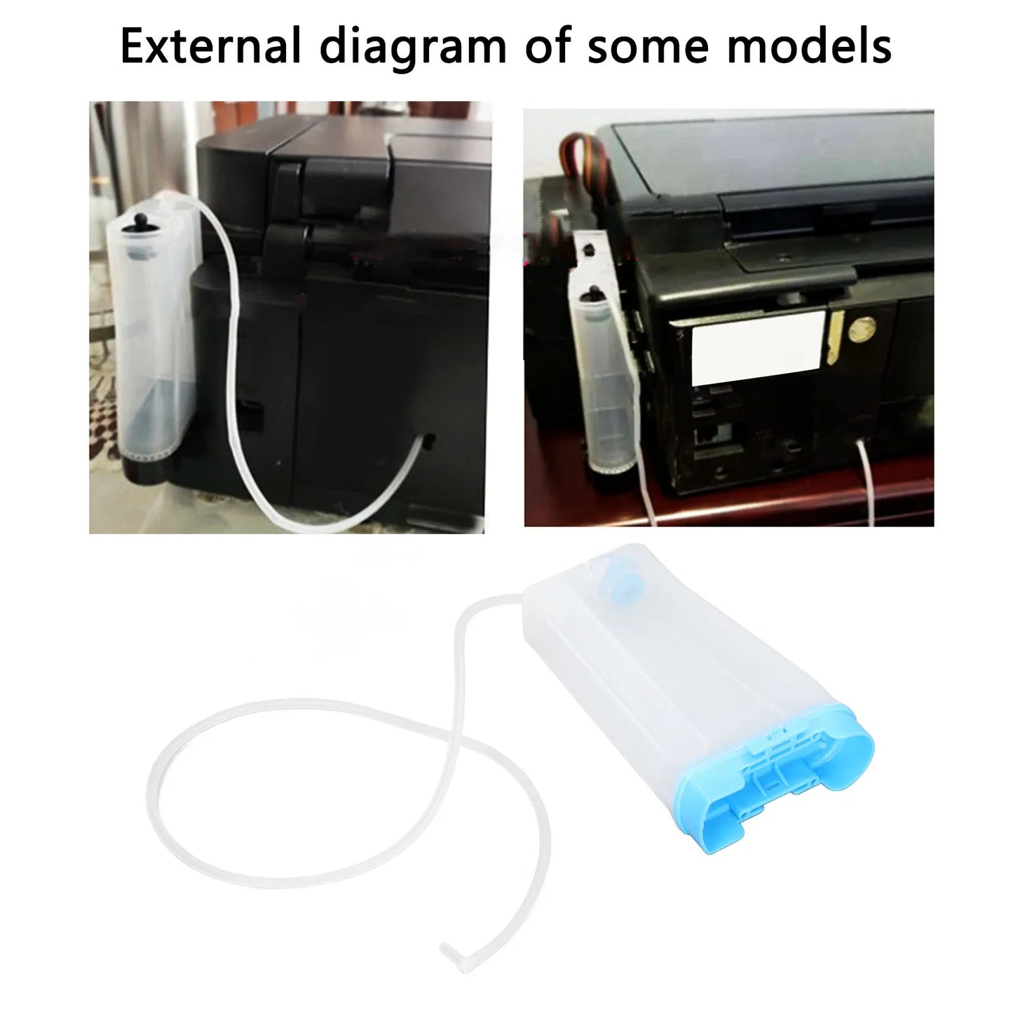 Waste Ink Bottle Easy Cleaning Reusable Plastic Printer Waste Ink Collector for L805 R330 1390 L801 T50 1800 270 Random color