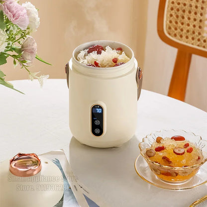 New Mini Rice Cooker Small 600ML Electric Cooker Multifunctional Electric Cooking Pot 12H Reservation Mini Hot Pot For Dormitory