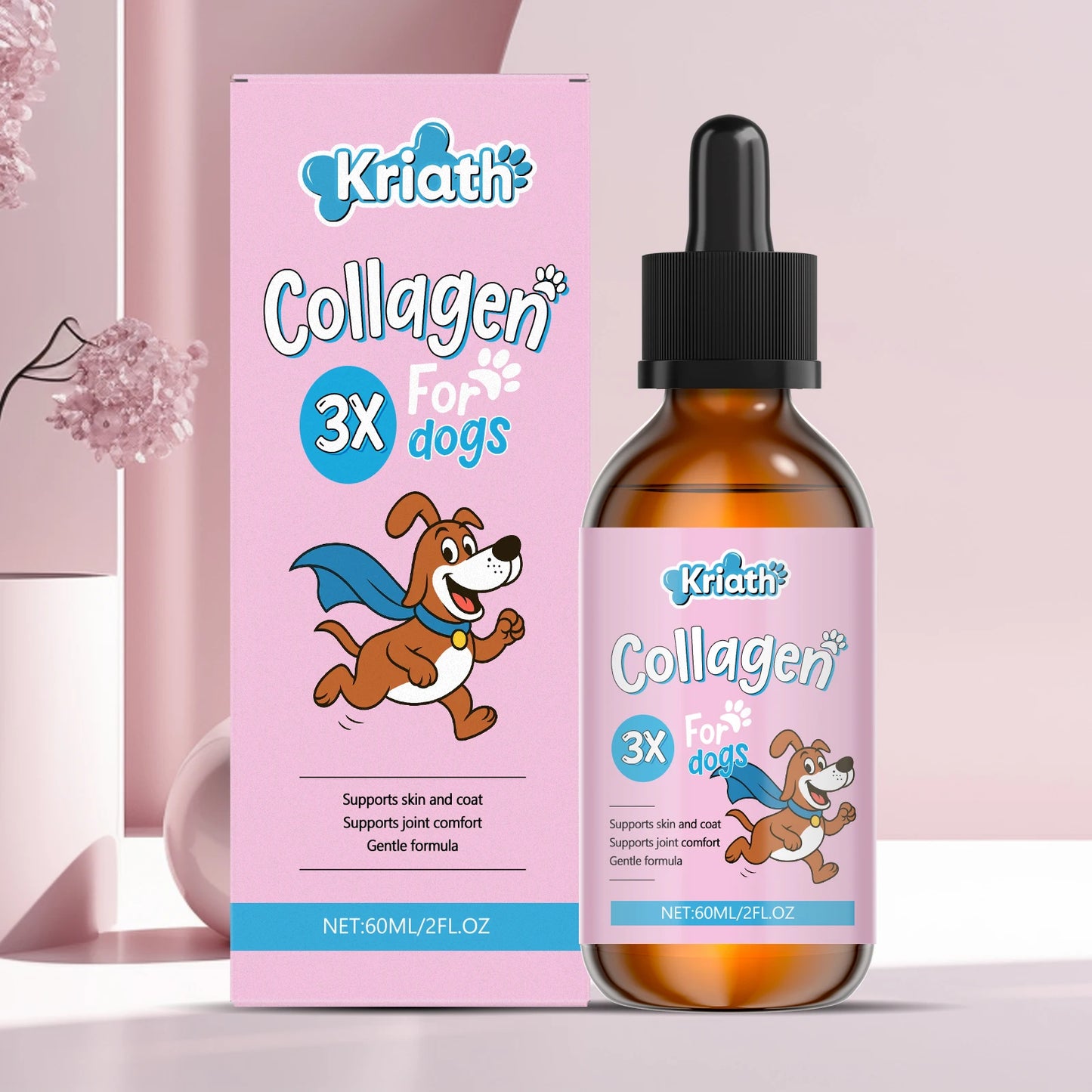 Pet Collagen Drops Effectively Maintain Cartilage Health Support Joint Mobility Promote Joint Lubrication Pet Dietary Supplement
