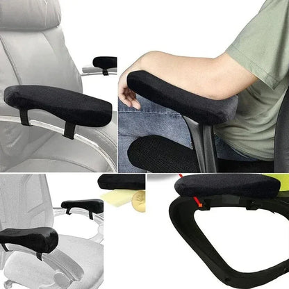 Office Chair Arm Pads with Cooling Gel,Memory Foam Armrest Pads for Gaming Chair Arm Rest Covers for Desk Chair Armrest Cushions
