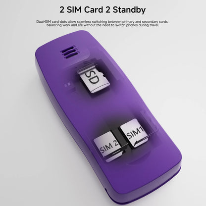 SERVO BM80 LTE 4G Mini Mobile Phone Dual SIM Standby Speed Dial Blacklist Call Recording 0.85" Screen Super Small Phones Back-up