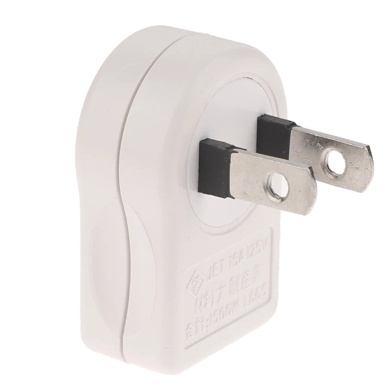 1Pcs US 2PIN 360 Angle Rotatable Power Socket Plug Adapter Foldable Travel Aadapters Power Converter Plug Electrical Socket