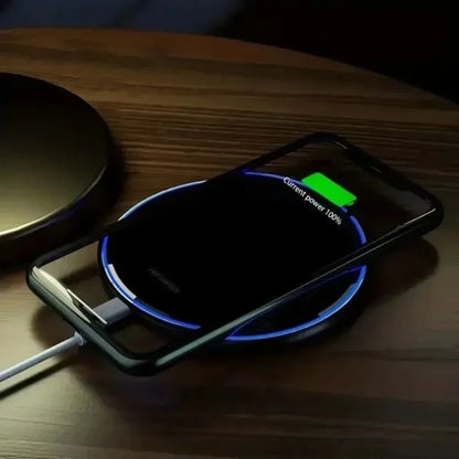 LED Night Light Wireless Charger Stand Pad For iPhone 16 15 14 13 12 Pro Max Samsung S25 S24 Xiaomi Quick Fast Charging Station