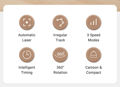 ROJECO Automatic Pet Toy Interactive Adjustable Electric Cat Laser Toy Indoor Smart Teasing Laser Cat Toy For Kitty Dog Supplies
