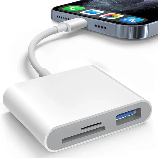 3 In 1 Adapter Type-C, Tf, Cf, Sd, Memory Card Reader, Recorder, Compact Flash Usb-C, Pro, Macbook by PDG ibma