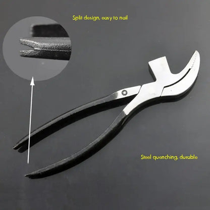 Stainless Steel Lasting Pincers Plier Repair with Nail Removal Design for Shoemaking Leather Craft DIY Working Shoe Repair Tool