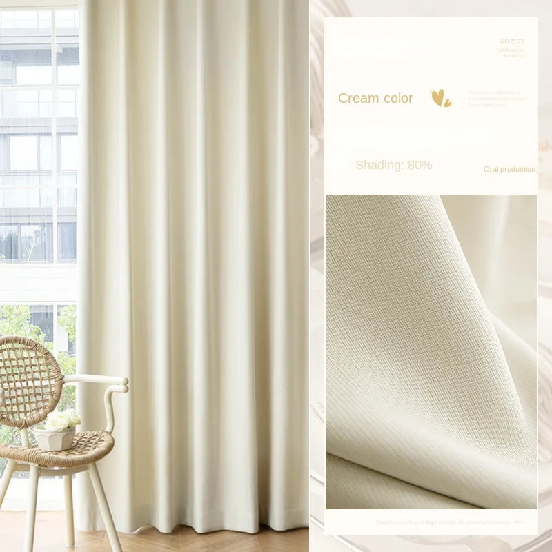 Minimalist Children's Room Drapes Large Area Bedroom Blackout Curtain Home Balcony Bay Window Curtains Modern Living Room Drape