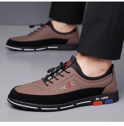 Extra Large Men's Shoes Casual Soft Bottom Leather Spring Autumn New Style 46 47 48 Trendy Shoes Comfortable Rubber Sole