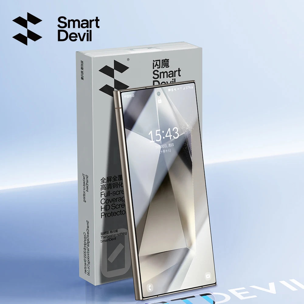 SmartDevil Tempered Glass for Samsung S24 Ultra S24 Screen Protector Full Screen Cover Privacy Anti-fingerprint