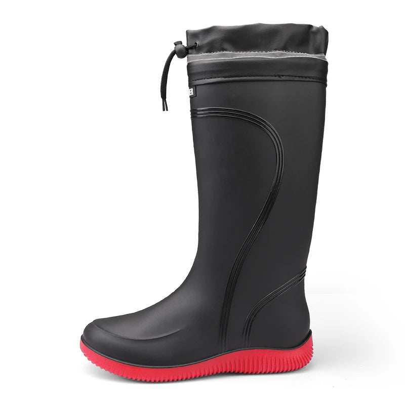 Rain shoes men's waterproof rainproof boots four season soft soles non-slip comfort outdoor work water shoes male's water boots