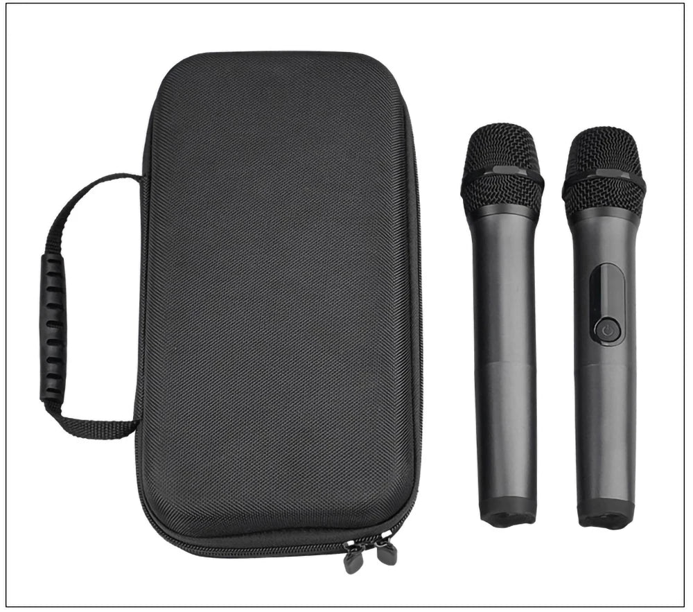 Hard EVA Microphone Storage Bag Transmitter Box Portable Bluetooth K Song Travel Carrying Case