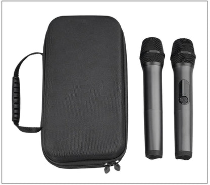 Hard EVA Microphone Storage Bag Transmitter Box Portable Bluetooth K Song Travel Carrying Case