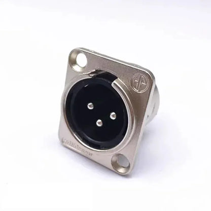 5pcs XLR Connector 3pin 4pin 5pin Male Female Panel Audio Microphone Jack Plug Connector Copper Contact Metal XLR Socket