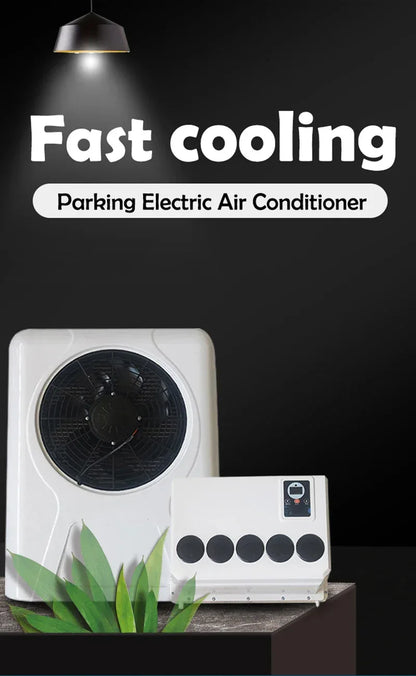 Treeligo Cooling Electric Car Split Air Conditioner 12V Parking Air Conditioning 24V For RV Truck Tractor Camper Van Motorhome