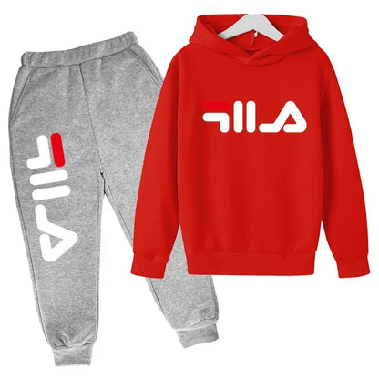 Spring Autumn New Fashion Kids Tracksuits 3-12 Years Boys and Girls Casual Sports Hoodie Tops+pants 2pcs Sets Children Clothes