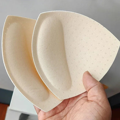 Invisible Triangle Sponge Push Up Bra Pads Women Sexy Inserts Underwear Sponge Swimsuit Bikini Breast Enhancers Chest Cup Pads