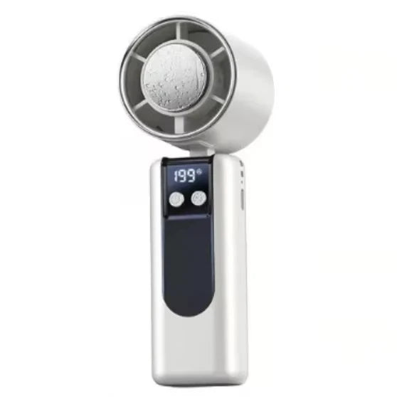 Lenovo 199-speed High-speed Cooling Fan Usb Charging Digital Display Large Wind Turbine Handheld Portable Fan Mini Cooling Fan